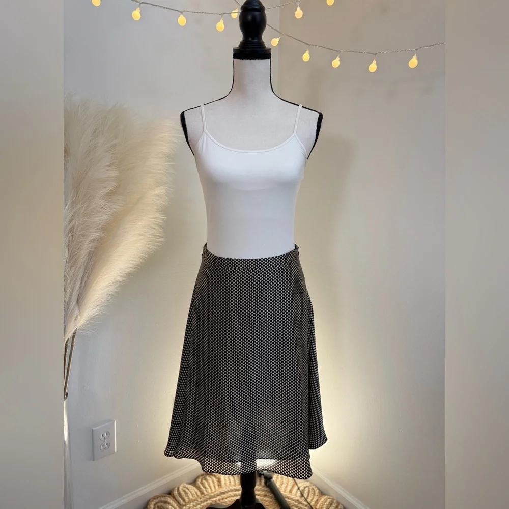 🌾 Milly Silk Polka Dot‎ A-Line Skirt